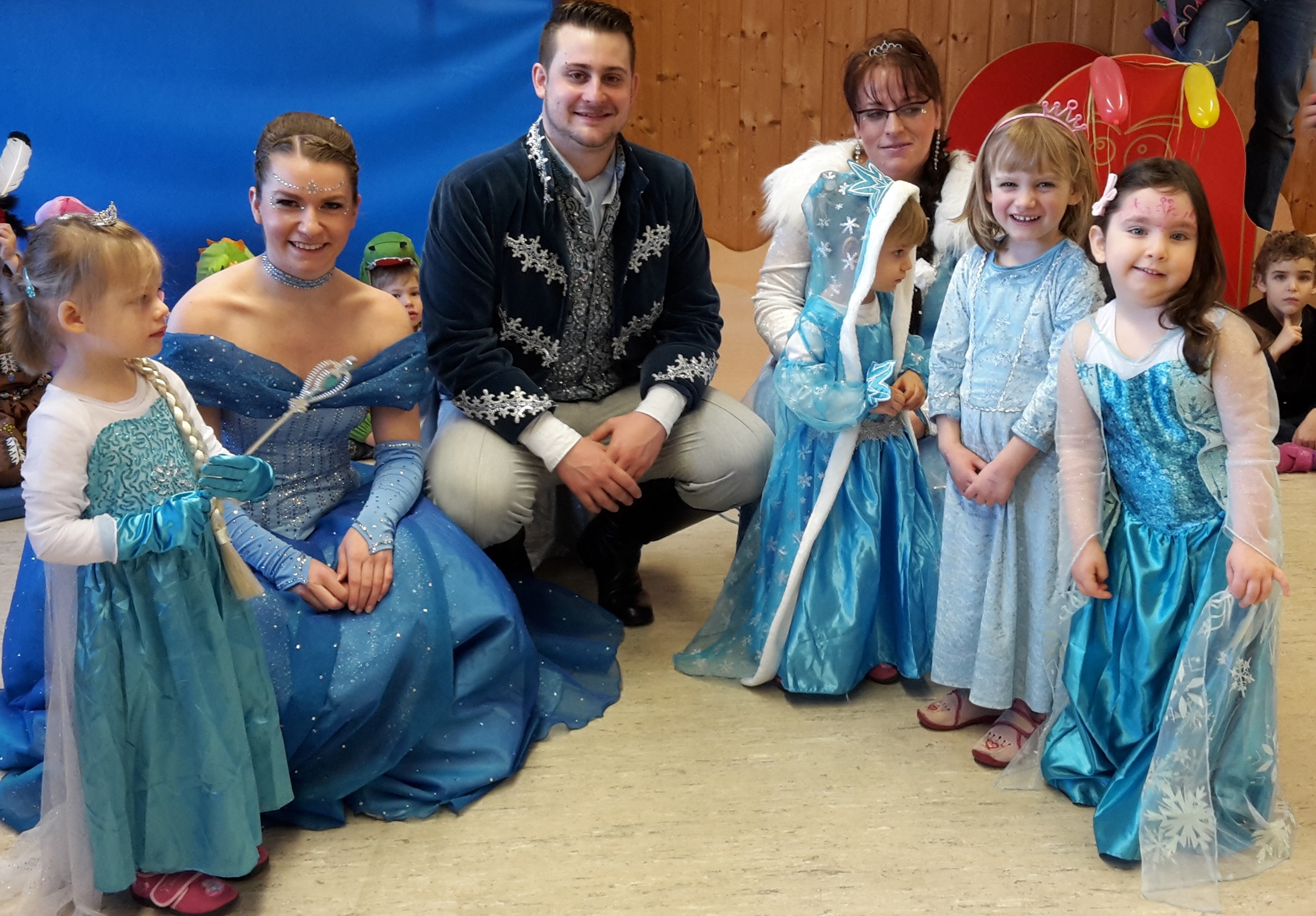 Faschings-Hoheiten im Eichenauer Kindergarten/ Krippe Waldhäuschen