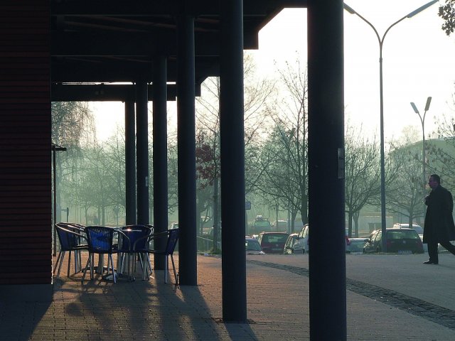 Morgens am S-Bahnhof Eichenau