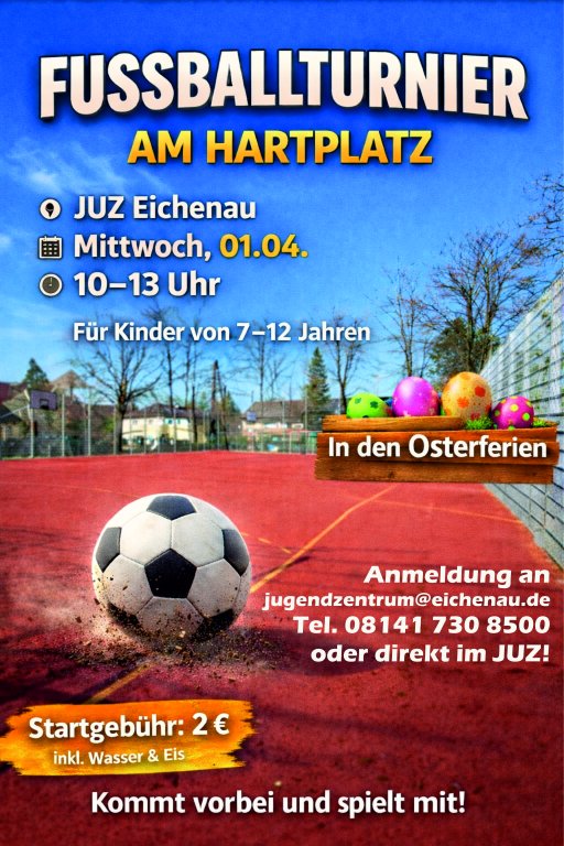 Fußballturnier im JuZ Eichenau in den Osterferien